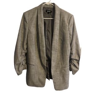 DKNY Women’s 8 Gray Open Blazer Jacket